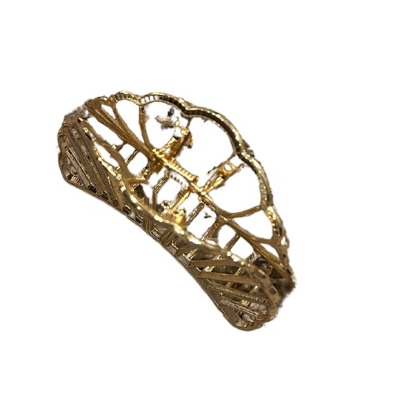 Gold Metal Shell Claw Hair Clip | New - Picture 3 of 5